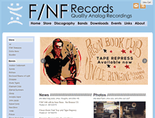 Tablet Screenshot of funnynotfunnyrecords.com